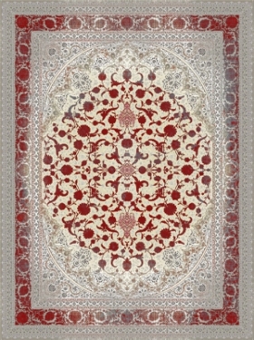 فرش 700 شانه وینتیج طلاکوب کد 5081 فردین